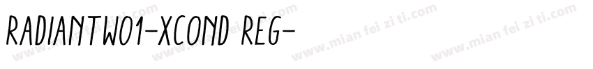 RadiantW01-XCond Reg字体转换